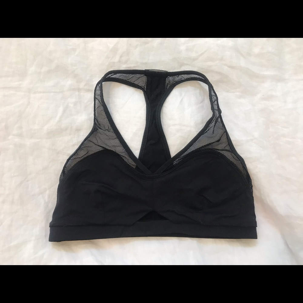 Michi Black Mesh Sports Bra